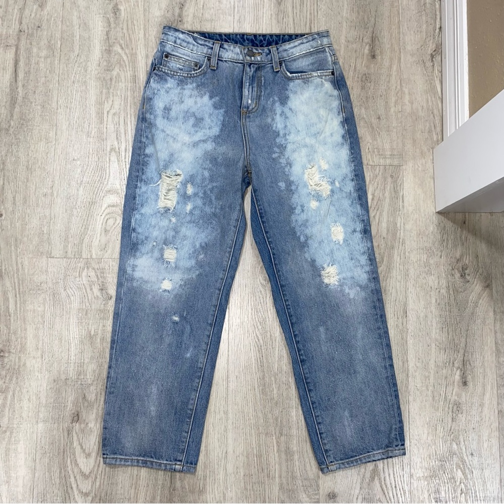 Carmar Light Washed Distressed Denim Jeans Size 25